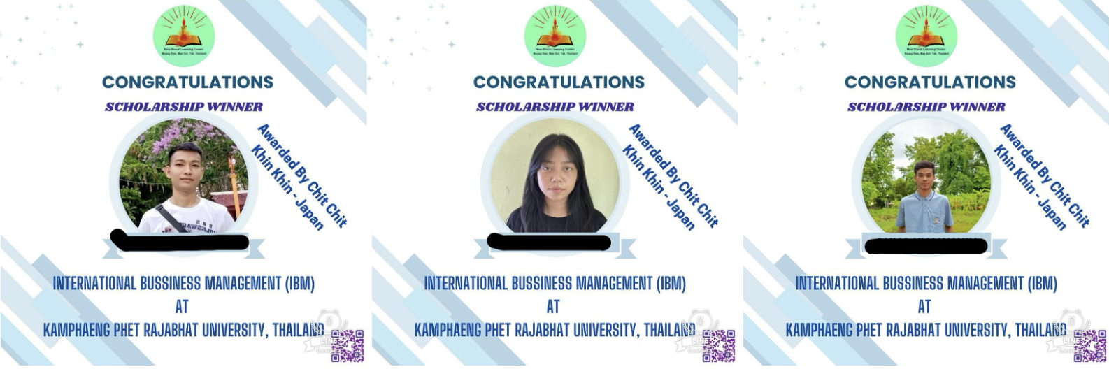 【避難民の未来を繋ぐ奨学金プログラム(Chit Chit Khin Khin Scholarship)を開始】!!🎓📗㊗️